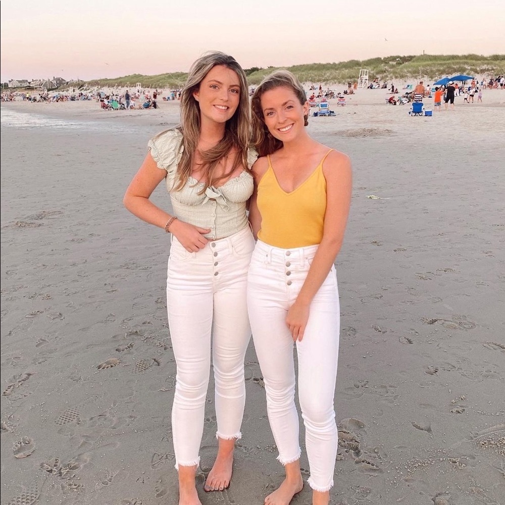 Madewell White High Rise Jeans